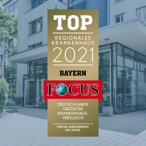 Die Dr. Lubos Kliniken wurden vom Magazin FOCUS Gesundheit zum Top Regionales Krankenhaus 2021 Bayern gekuert.